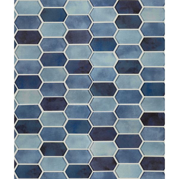 Msi Boathouse Picket 10 In. X 12 In. X 8 Mm Glass Mesh-Mounted Mosaic Wall Tile, 10PK ZOR-MD-0286